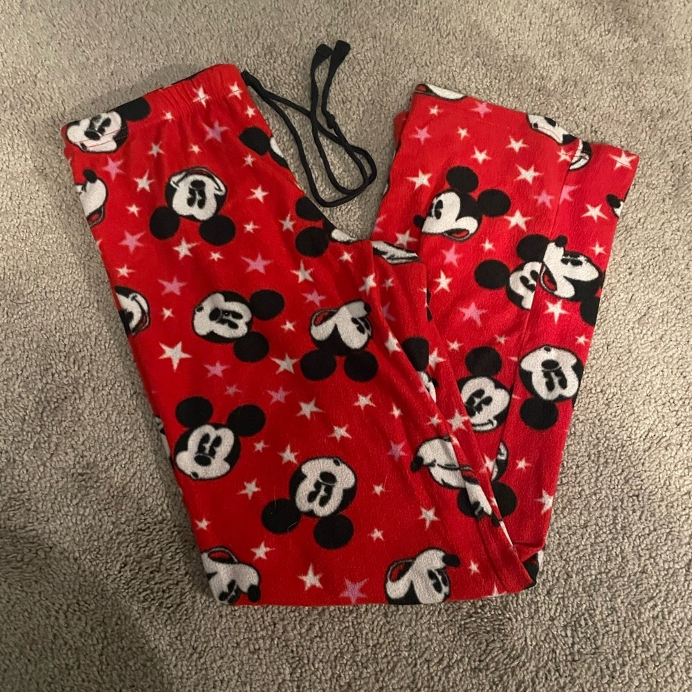 Disney Red Mickey Mouse Pajama Pants